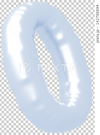 3D画像_風船_0_シルバー 3D画像_風船_0_シルバー 142788894