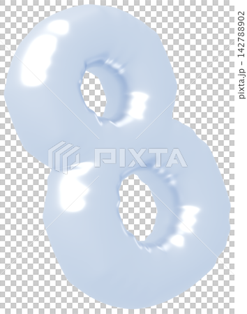 3D image_balloon_8_silver 3D image_balloon_8_silver 142788902