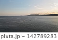 【空撮】早朝の鳴門海峡　朝焼け 142789283