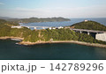 【空撮】早朝の鳴門海峡　朝焼け 142789296