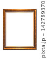 Vintage Wooden frame isolated on a white background 142789370