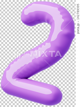 3D image_balloon_2_purple 3D image_balloon_2_purple 142789395