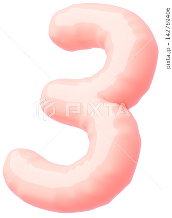 3D画像_風船_3_ピンク 142789406
