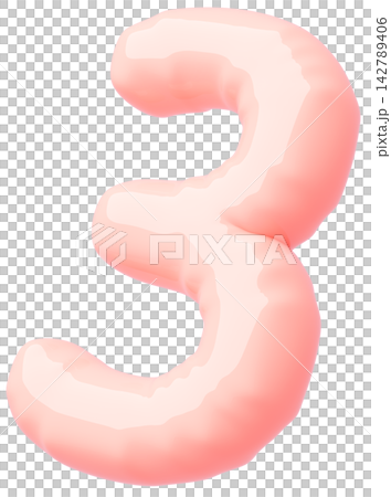 3D画像_風船_3_ピンク 142789406