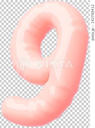 3D image_balloon_9_pink 3D image_balloon_9_pink 142789412