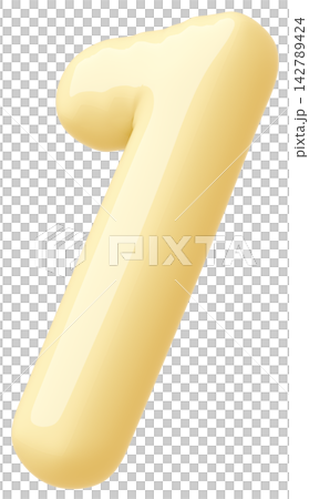 3D画像_風船_1_黄色 3D画像_風船_1_黄色 142789424