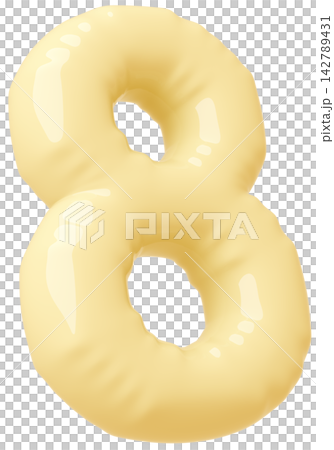 3D画像_風船_8_黄色 3D画像_風船_8_黄色 142789431