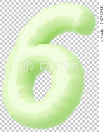 3D画像_風船_6_黄緑 142789439