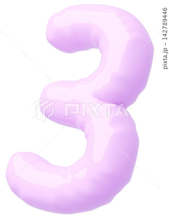 3D画像_風船_3_紫 142789446