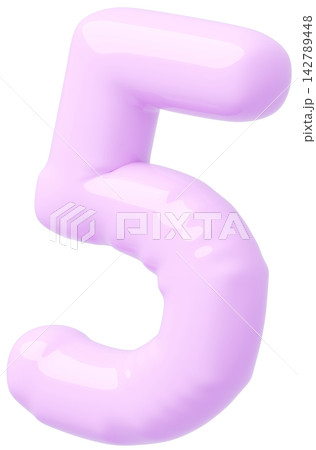 3D画像_風船_5_紫 142789448