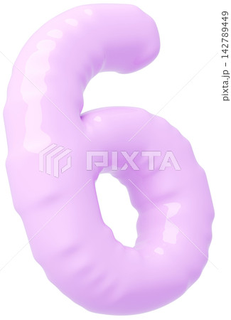 3D画像_風船_6_紫 142789449
