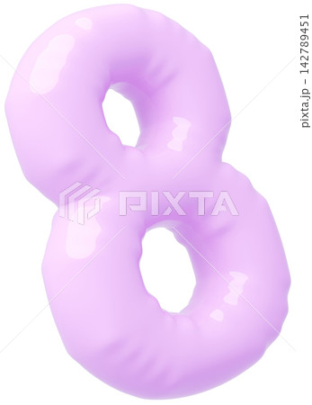 3D画像_風船_8_紫 142789451