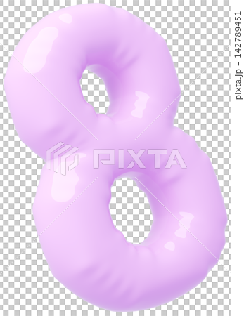 3D画像_風船_8_紫 142789451