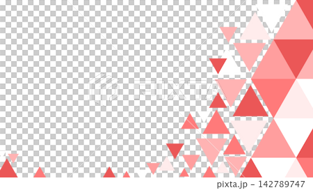 Red geometric triangle background, right-side layout, copy space, simple business design material. Red geometric triangle background, right-side layout, copy space, simple business design material. 142789747