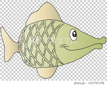 Hand-drawn fish illustrations ☆ Colorful fish Hand-drawn fish illustrations ☆ Colorful fish 142791146