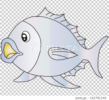 手繪魚類插圖 ☆ 色魚 手繪魚類插圖 ☆ 色魚 142791149