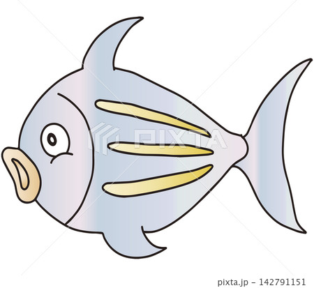 手書きお魚イラスト☆カラフルなサカナたち 142791151