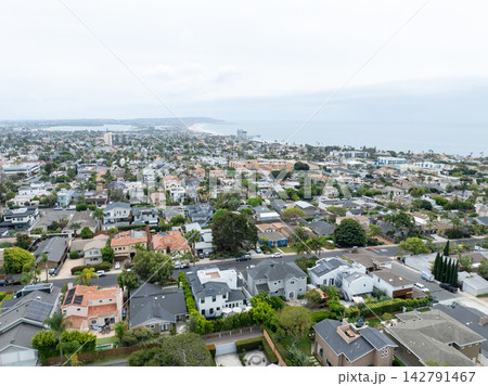 Aerial view of Bird Rock Neighborhood in San Diego, California Aerial view of Bird Rock Neighborhood in San Diego, California 142791467