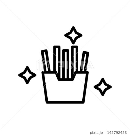 French Fries icon design template French Fries icon design template 142792428