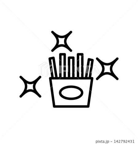 French Fries icon design template French Fries icon design template 142792431