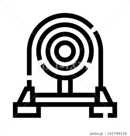 Business target icon illustrating company goals and strategy Business target icon illustrating company goals and strategy 142794239