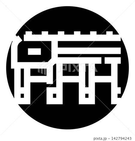 Abstract animal elephant icon logo design concept 142794243