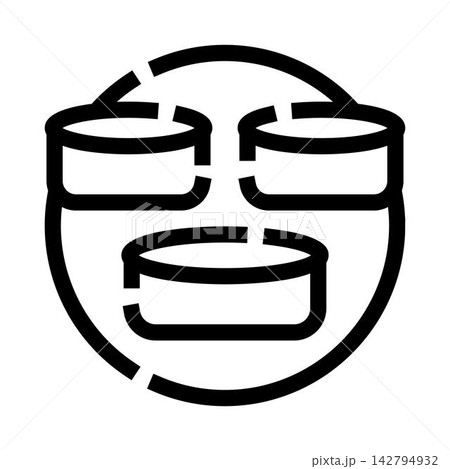 Canned food stock rotation circular process icon 142794932