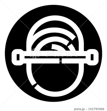 Fingerprint scanning biometric identity access control icon Fingerprint scanning biometric identity access control icon 142795066