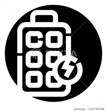 Battery charged full power energy lightning bolt icon Battery charged full power energy lightning bolt icon 142795599