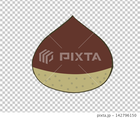 Simple chestnut illustration material Simple chestnut illustration material 142796150