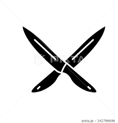 Cooking knife icon design template 142796696