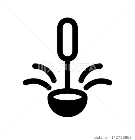 Ladle icon design template Ladle icon design template 142796862