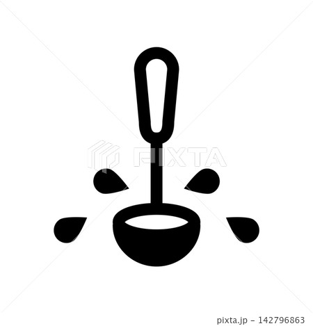 Ladle icon design template Ladle icon design template 142796863