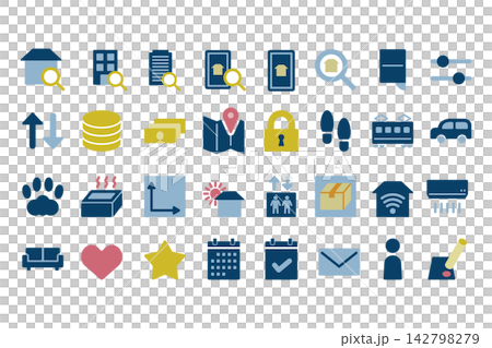 A set of 32 icons for searching for real estate and rental properties. A set of 32 icons for searching for real estate and rental properties. 142798279