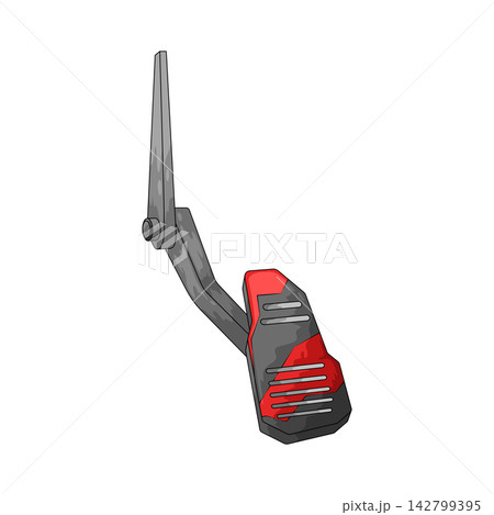 Illustration of Car Accelerator Pedal 142799395