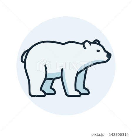 Adorable vector illustration of a polar bear, perfect for children's book design, eco-friendly branding, or nature themes. Adorable vector illustration of a polar bear, perfect for children's book design, eco-friendly branding, or nature themes. 142800314