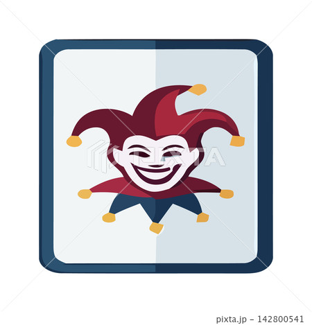 Simple, modern mascot logo icon featuring smiling character perfect for playful corporate branding or merchandise. Simple, modern mascot logo icon featuring smiling character perfect for playful corporate branding or merchandise. 142800541