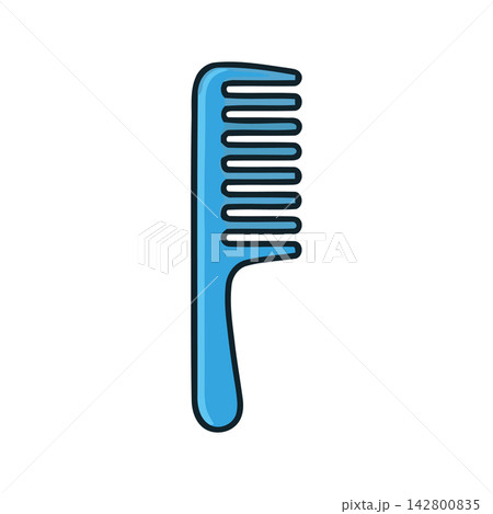Modern minimal line art representation of a simple hair brush, perfect for beauty or haircare topics. Modern minimal line art representation of a simple hair brush, perfect for beauty or haircare topics. 142800835
