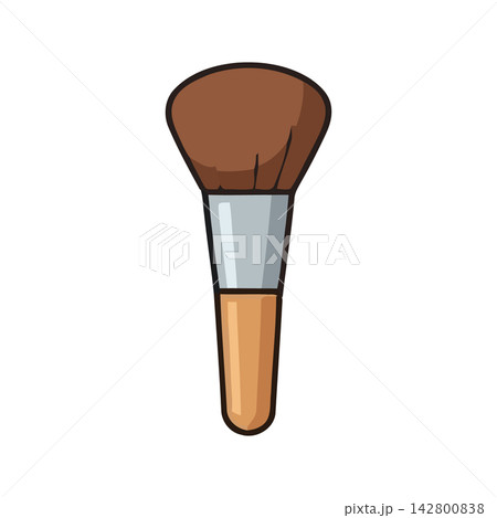 Vector illustration of a clean, professional paintbrush tool perfect for art or design projects. 142800838