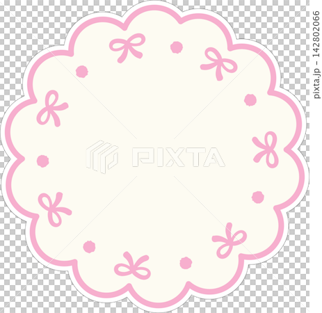 letter, postcard, memo, note, greeting, card of round frame with ribbon letter, postcard, memo, note, greeting, card of round frame with ribbon 142802066