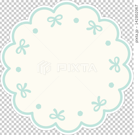 letter, postcard, memo, note, greeting, card of round frame with ribbon letter, postcard, memo, note, greeting, card of round frame with ribbon 142802067