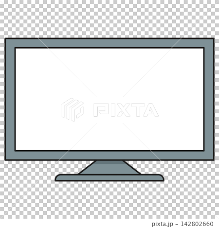 Flat style icon illustration of a computer monitor display isolated on transparent background. Colorful graphic design element clip art for desktop workplace tech assets. Flat style icon illustration of a computer monitor display isolated on transparent background. Colorful graphic design element clip art for desktop workplace tech assets. 142802660