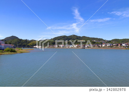 早岐瀬戸(長崎県佐世保市:早岐駅付近) 早岐瀬戸(長崎県佐世保市:早岐駅付近) 142802978