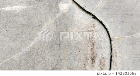Aged Concrete Texture with Curved Structural Crack Aged Concrete Texture with Curved Structural Crack 142803668