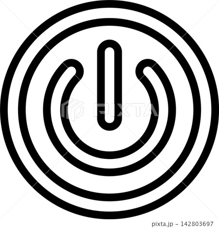 Power Button Modern and Creative Icon 142803697