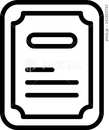 Certificate Modern and Creative Icon 142803752