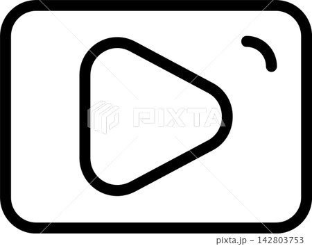 Play Button Modern and Creative Icon 142803753