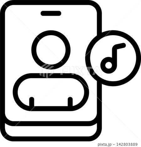 Contact Ringtone Modern and Creative Icon Contact Ringtone Modern and Creative Icon 142803889