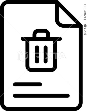 Delete Document Modern and Creative Icon Delete Document Modern and Creative Icon 142803924