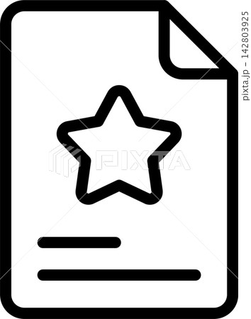 Favorite Document Modern and Creative Icon 142803925